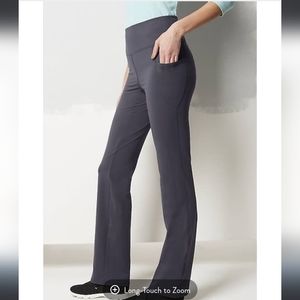 J Jill Fit Performance High-Rise Boot-Cut Pants slate blue XLT